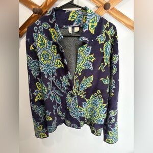 LIKE NEW- ANTHROPOLOGIE - MOTH- Printed Chenille Jacket